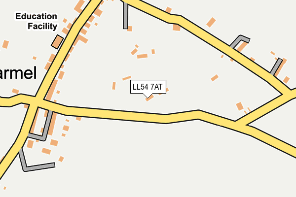 LL54 7AT map - OS OpenMap – Local (Ordnance Survey)