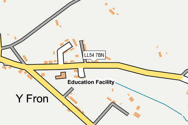 LL54 7BN map - OS OpenMap – Local (Ordnance Survey)