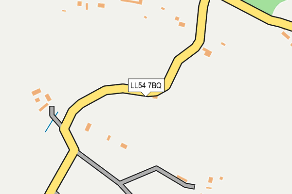 LL54 7BQ map - OS OpenMap – Local (Ordnance Survey)