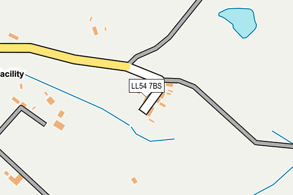 LL54 7BS map - OS OpenMap – Local (Ordnance Survey)