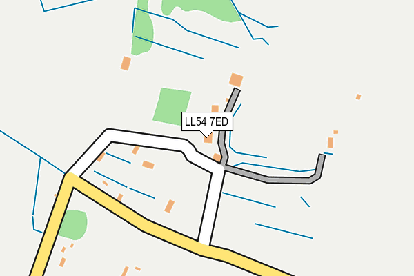 LL54 7ED map - OS OpenMap – Local (Ordnance Survey)