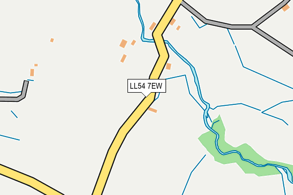 LL54 7EW map - OS OpenMap – Local (Ordnance Survey)