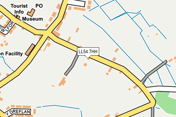 LL54 7HH map - OS OpenMap – Local (Ordnance Survey)