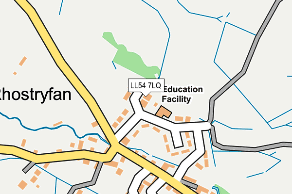 LL54 7LQ map - OS OpenMap – Local (Ordnance Survey)