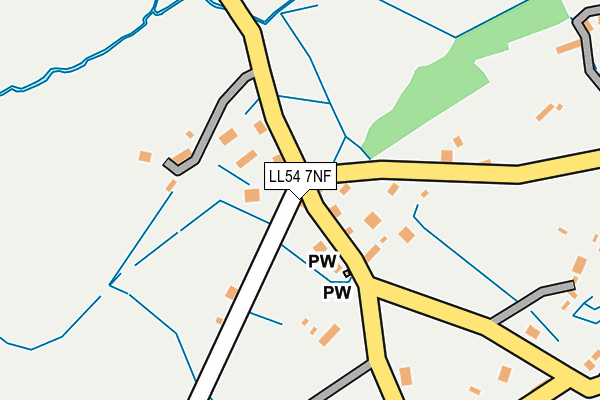 LL54 7NF map - OS OpenMap – Local (Ordnance Survey)
