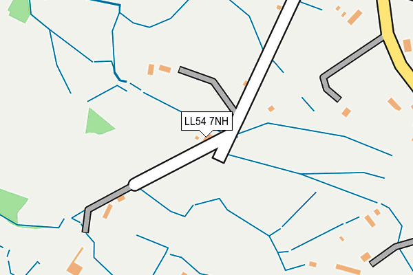 LL54 7NH map - OS OpenMap – Local (Ordnance Survey)
