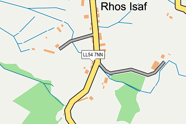LL54 7NN map - OS OpenMap – Local (Ordnance Survey)