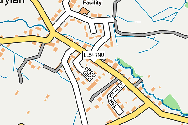 LL54 7NU map - OS OpenMap – Local (Ordnance Survey)