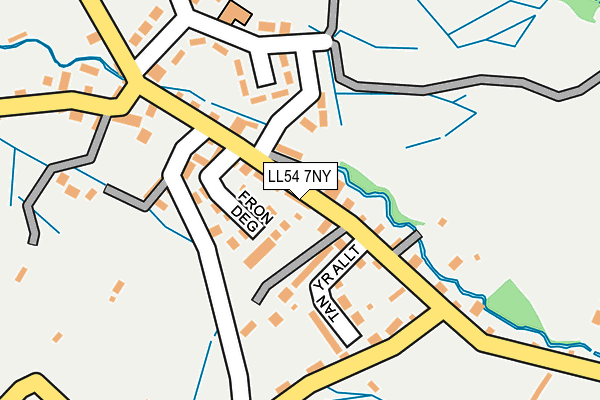 LL54 7NY map - OS OpenMap – Local (Ordnance Survey)