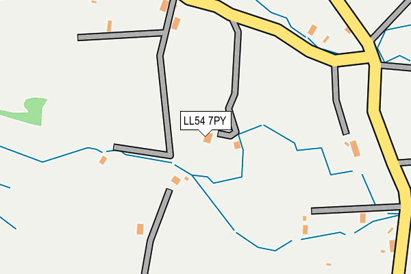 LL54 7PY map - OS OpenMap – Local (Ordnance Survey)