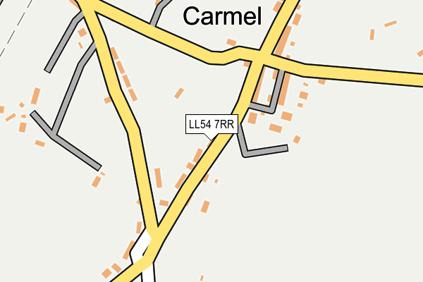 LL54 7RR map - OS OpenMap – Local (Ordnance Survey)