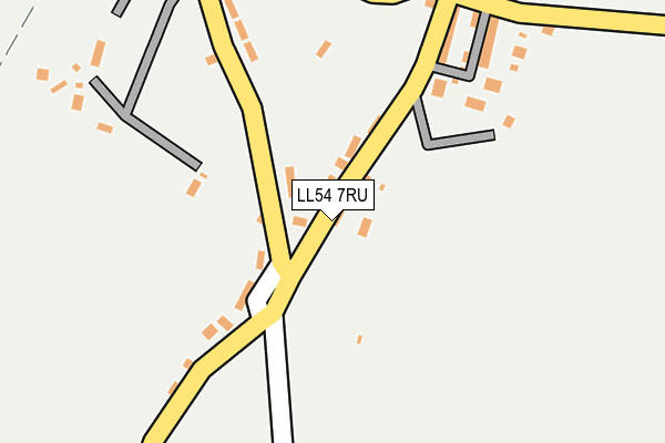 LL54 7RU map - OS OpenMap – Local (Ordnance Survey)