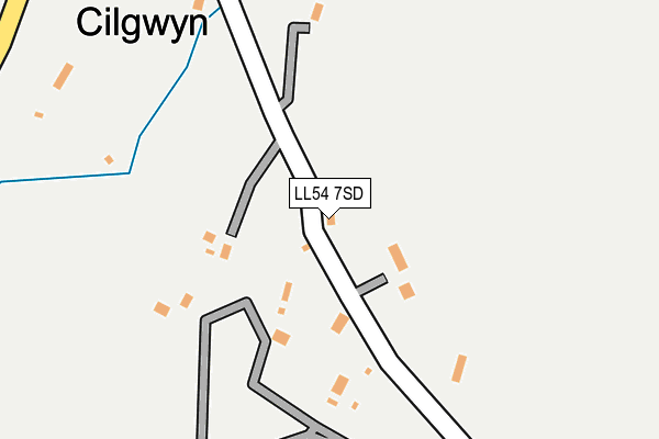 LL54 7SD map - OS OpenMap – Local (Ordnance Survey)