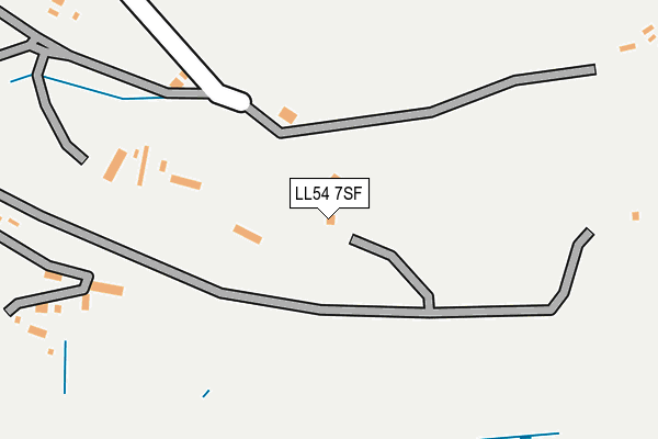 LL54 7SF map - OS OpenMap – Local (Ordnance Survey)