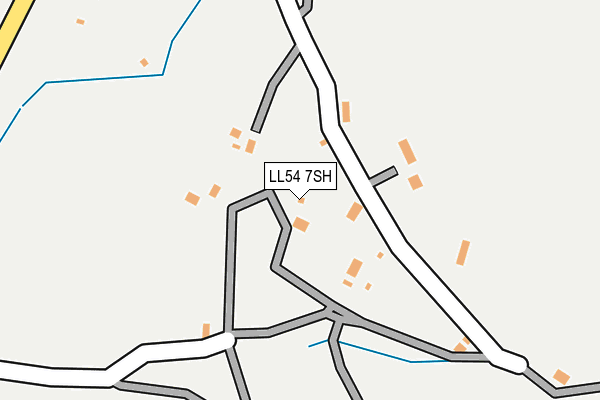 LL54 7SH map - OS OpenMap – Local (Ordnance Survey)
