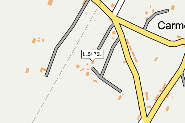 LL54 7SL map - OS OpenMap – Local (Ordnance Survey)