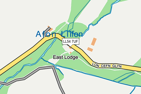 LL54 7UF map - OS OpenMap – Local (Ordnance Survey)