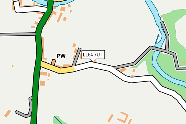LL54 7UT map - OS OpenMap – Local (Ordnance Survey)