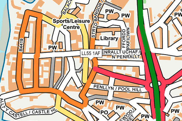 Map of CASTLE VIEW CAERNARFON LIMITED at local scale