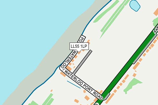 LL55 1LP map - OS OpenMap – Local (Ordnance Survey)