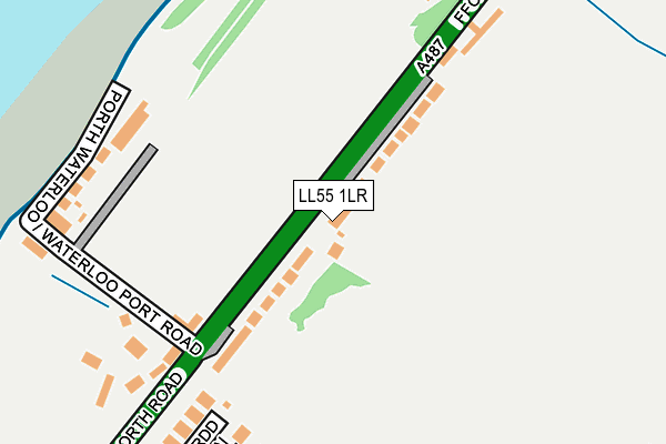 LL55 1LR map - OS OpenMap – Local (Ordnance Survey)