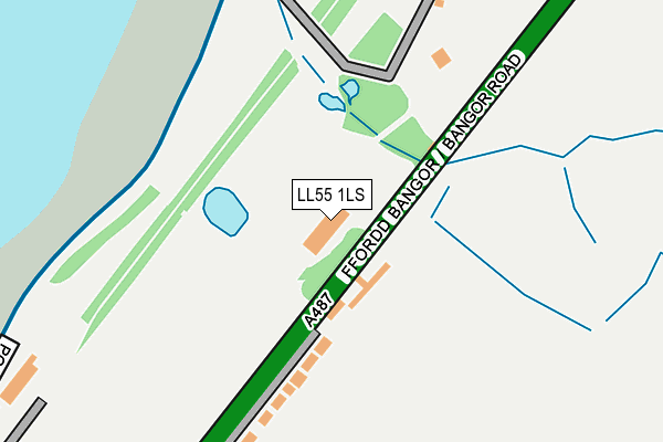 LL55 1LS map - OS OpenMap – Local (Ordnance Survey)