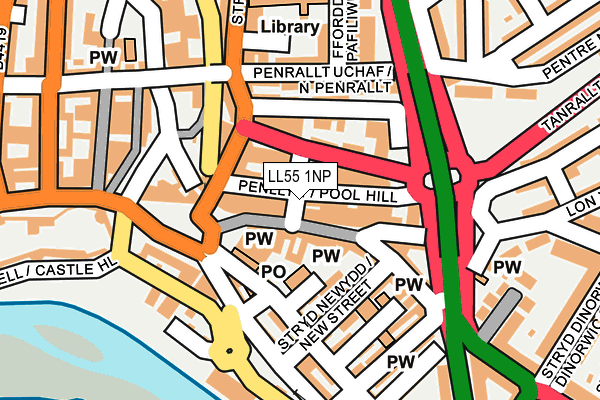 LL55 1NP map - OS OpenMap – Local (Ordnance Survey)