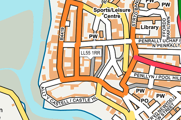 LL55 1RR map - OS OpenMap – Local (Ordnance Survey)