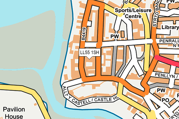 LL55 1SH map - OS OpenMap – Local (Ordnance Survey)