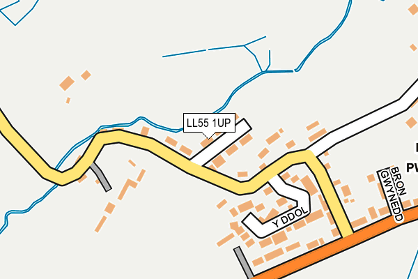 LL55 1UP map - OS OpenMap – Local (Ordnance Survey)