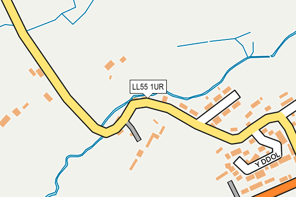 LL55 1UR map - OS OpenMap – Local (Ordnance Survey)