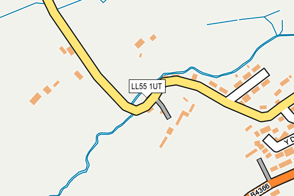 LL55 1UT map - OS OpenMap – Local (Ordnance Survey)