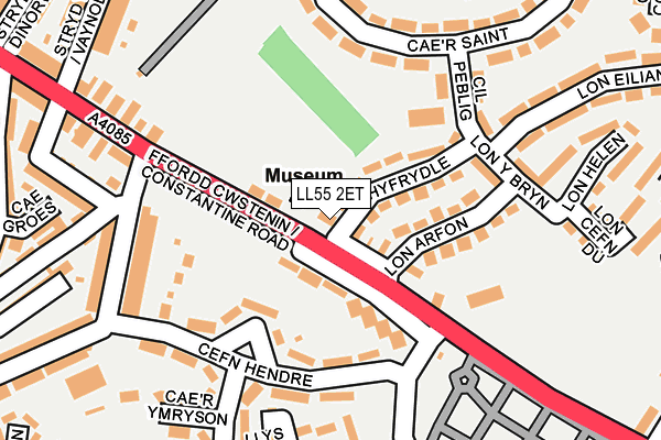 LL55 2ET map - OS OpenMap – Local (Ordnance Survey)