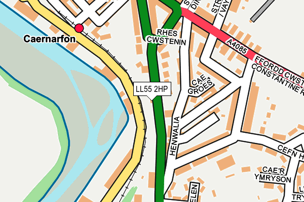 LL55 2HP map - OS OpenMap – Local (Ordnance Survey)