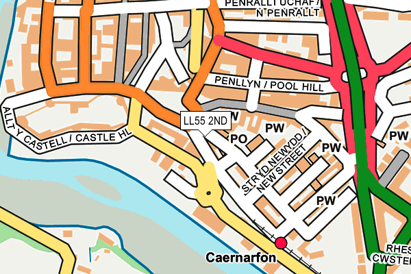 LL55 2ND map - OS OpenMap – Local (Ordnance Survey)