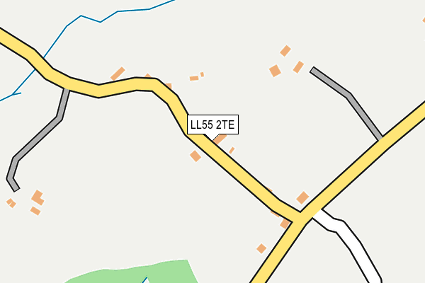 LL55 2TE map - OS OpenMap – Local (Ordnance Survey)