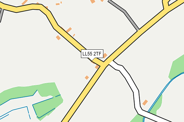 LL55 2TF map - OS OpenMap – Local (Ordnance Survey)