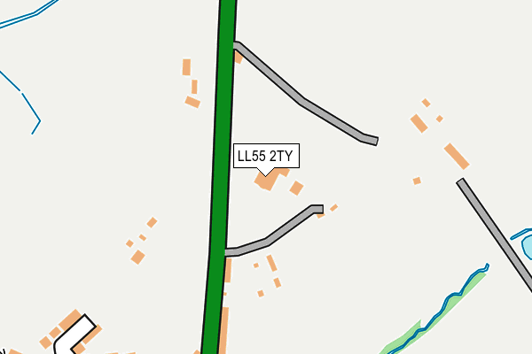 LL55 2TY map - OS OpenMap – Local (Ordnance Survey)