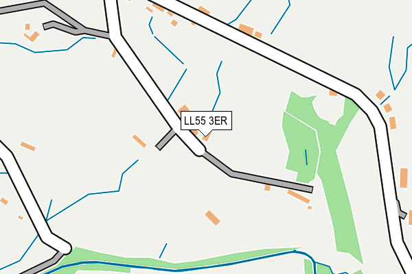 LL55 3ER map - OS OpenMap – Local (Ordnance Survey)