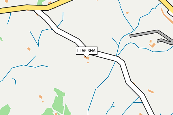 LL55 3HA map - OS OpenMap – Local (Ordnance Survey)