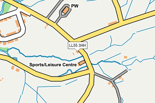 LL55 3HH map - OS OpenMap – Local (Ordnance Survey)