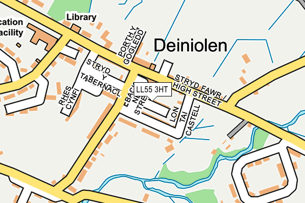 LL55 3HT map - OS OpenMap – Local (Ordnance Survey)