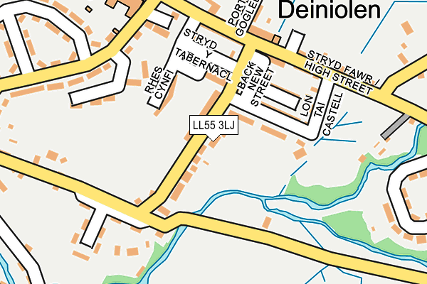 LL55 3LJ map - OS OpenMap – Local (Ordnance Survey)