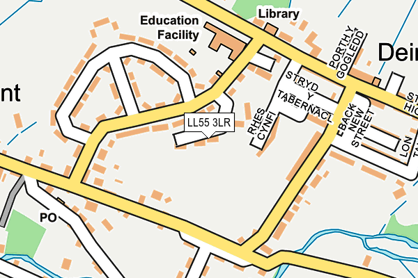LL55 3LR map - OS OpenMap – Local (Ordnance Survey)