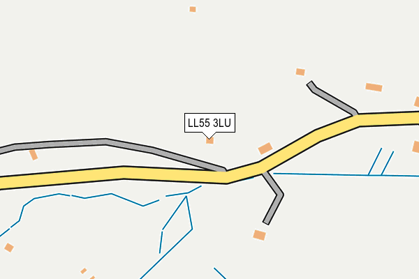 LL55 3LU map - OS OpenMap – Local (Ordnance Survey)