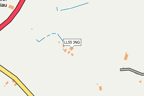 LL55 3NG map - OS OpenMap – Local (Ordnance Survey)