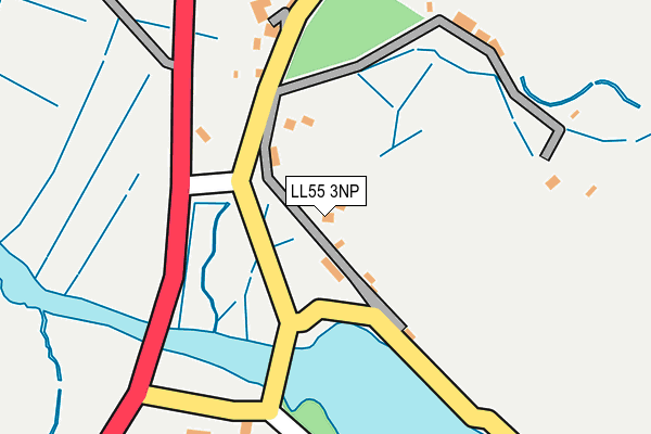 LL55 3NP map - OS OpenMap – Local (Ordnance Survey)