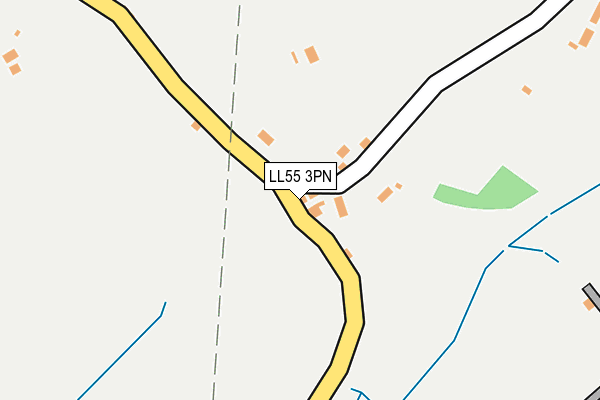 LL55 3PN map - OS OpenMap – Local (Ordnance Survey)