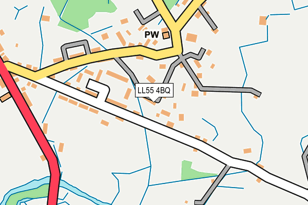 LL55 4BQ map - OS OpenMap – Local (Ordnance Survey)
