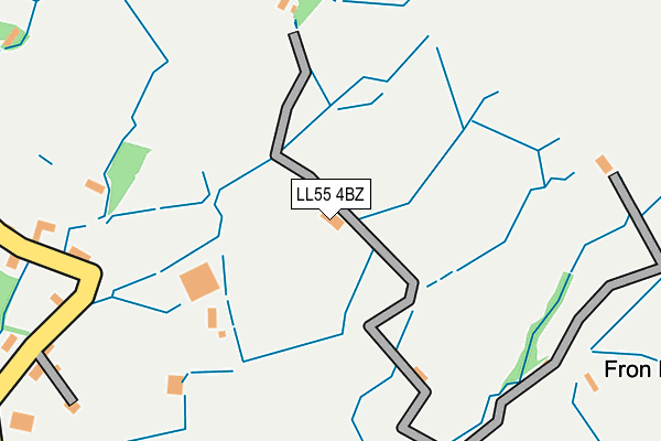 LL55 4BZ map - OS OpenMap – Local (Ordnance Survey)